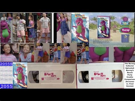 Barney S Beach Party Credits Comparison For Barney Hannah Kim For No Holdhands Yes