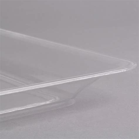 Fineline Platter Pleasers 3518 Cl 12 X 18 Plastic Clear Rectangular Tray