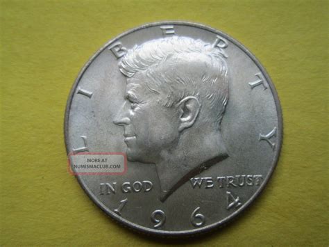 1964 90 Silver Kennedy Half Dollar Lightly Circulated