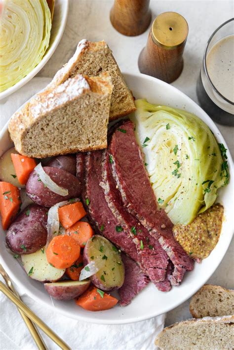 Corned Beef And Cabbage Irish Boiled Dinner Simply Scratch
