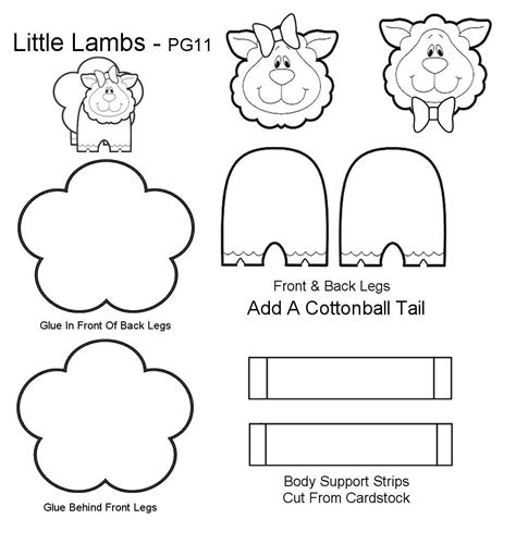 Little Lamb Template I Made Lamb Template Paper Crafts Crafts