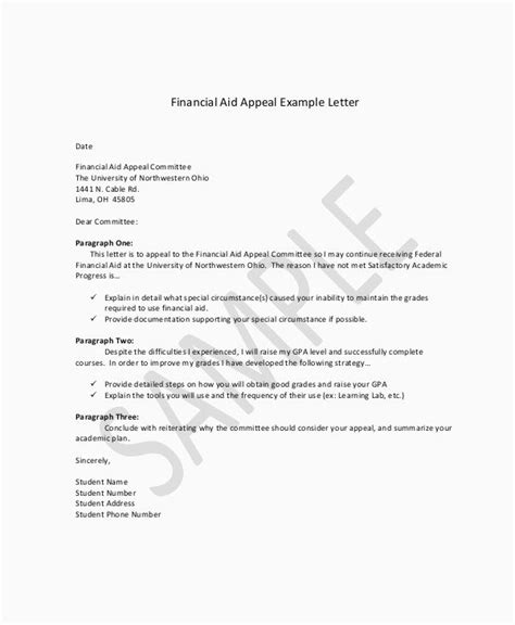Writing An Sap Appeal Letter