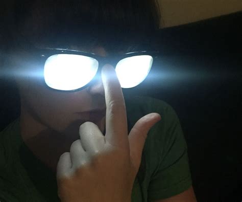 Glowing Comic Anime Character Glasses 4 Steps With Pictures Instructables