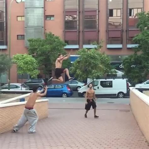 Guy Jumps Far From Ledge To Ledge Jukin Licensing