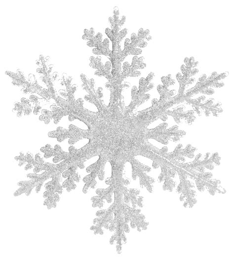 Realistic Snowflake With Transparent Background