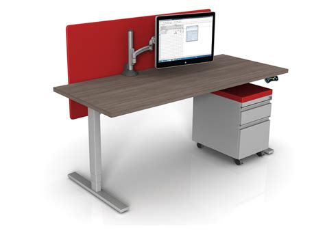 Optional electric push button height adjustment also available available with or without drawers. Standing Height Desk - Sit and Stand Desk Bases - Sit ...