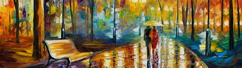 Wallpaper : painting, mural, Leonid Afremov, ART, color, material