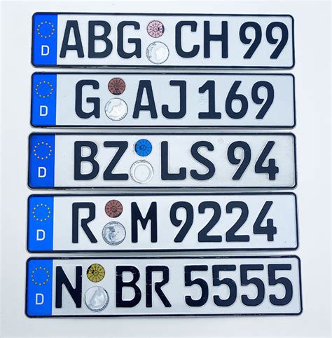 Original German License Plate Used Originaleuro
