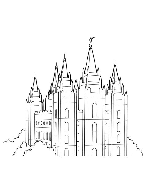Salt Lake Temple Drawing At Explore Collection Of