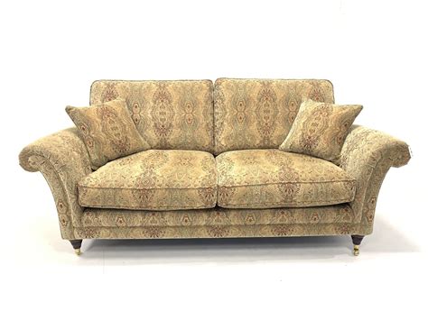 Parker Knoll Burghley Large Two Seater Sofa Upholstered In Baslow