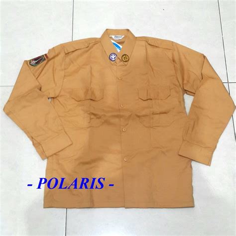 Jual baju pramuka penggalang putra/putri, lengan panjang no 14 1/2