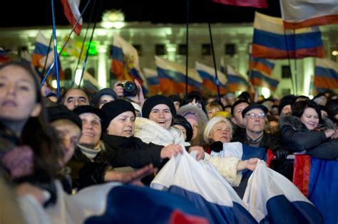 pro russian crimeans celebrate outcome of referendum