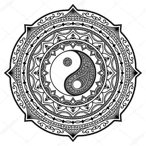 Yin Yang Coloring Pages Coloring Home
