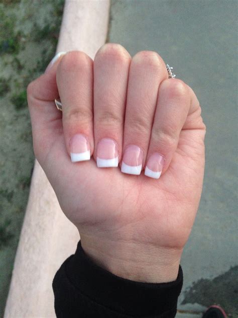 Acrylic Pink And White Nails Nails Pinterest White Nails And Acrylics