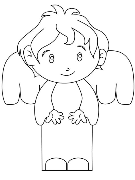 Cute Little Angel Coloring Pages And Coloring Book