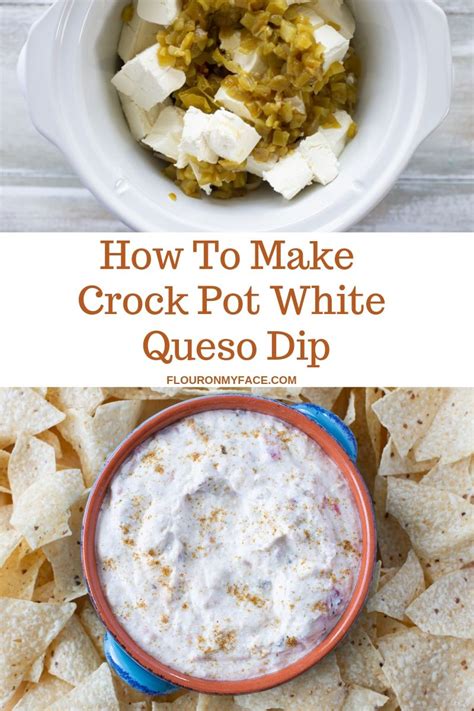Crock Pot White Queso Dip Perfect Party Dip Recipe Queso Dip White