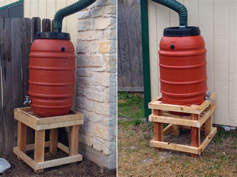 Strontium Eightyseven How To Make A Stand For A Rain Barrel Rain