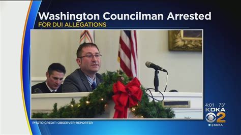 Washington City Councilman Arrested Over Dui Youtube