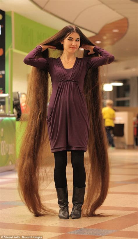 Rapunzel Fan Aliia Nasyrova Has Hair 90 Inches Long Daily Mail Online