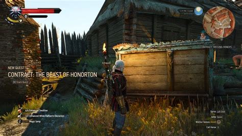 Go to the elder and discuss the contract. Where the Cat and Wolf Play... - The Witcher 3 Wild Hunt ...