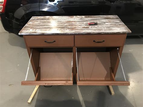 Each cabinet is handmade in the us. Wood Tilt Out Recycling Cabinet | Ana White