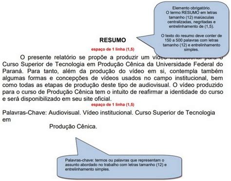 Resumo De TCC Nas Normas ABNT Frases Para Iniciar Abstract