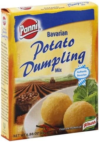 The water from the grated potatoes settles by itself. Panni Bavarian Potato Dumpling Mix - 6.88 oz, Nutrition ...
