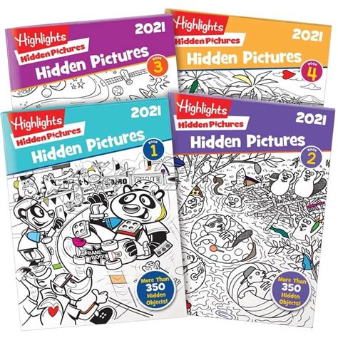 Hidden Pictures 2021 4 Book Set In 2021 Highlights Hidden Pictures