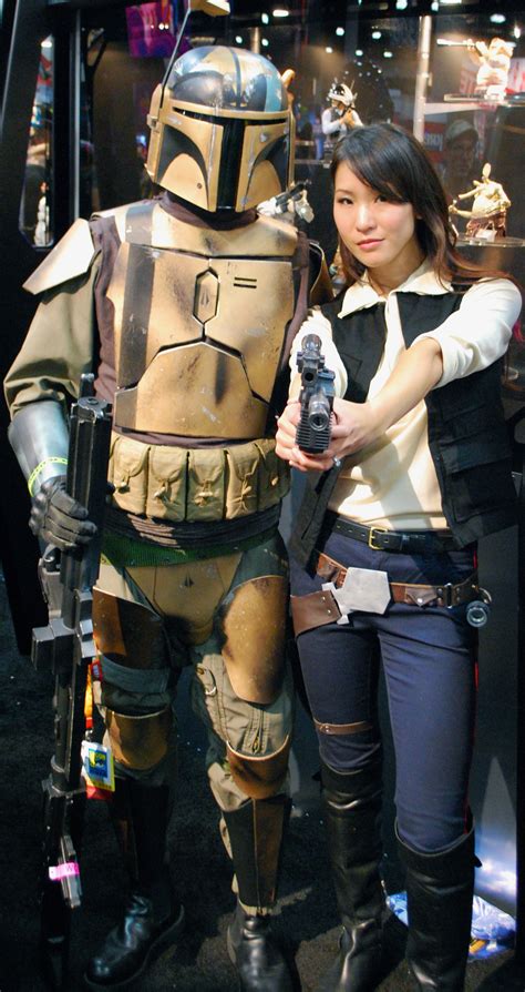 Female Han Solo And Boba Fett Cosplay San Diego Comic Con 2012 The