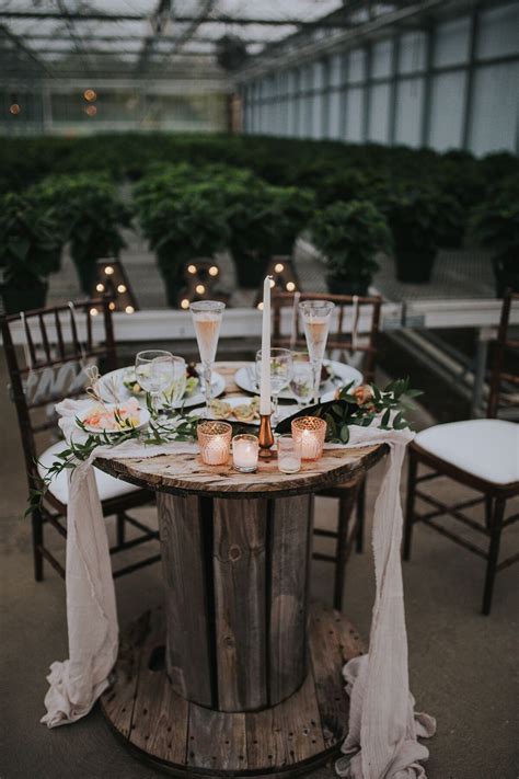 Rustic Round Sweetheart Table Round Wedding Tables Sweetheart Table