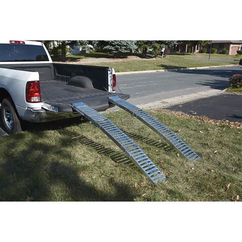 Ultra Tow Folding Arched Steel Loading Ramp Set 1000 Lb Capacity 6ft L Tool Store Plus
