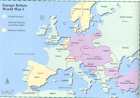 Map Of Europe Before World War 1 Map