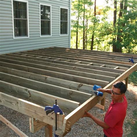 How To Build A Deck Without Digging Holes Building A Deck Deck Deck
