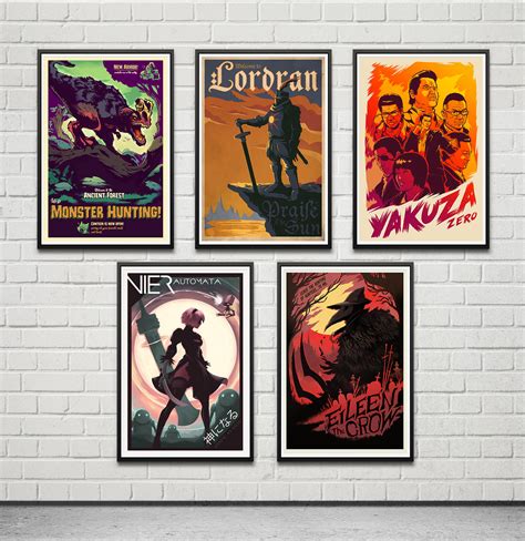 24x36 Poster Combo Set 3 6 Prints To Choose Video Etsy