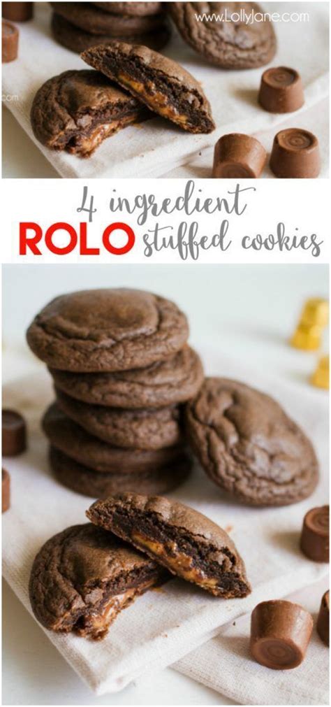 Just 4 Ingredients To Make These Yummy Rolo Cookies We Love This