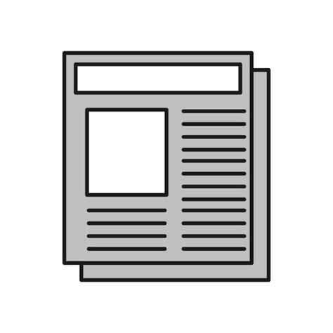 Your Clipart Vector Newspaper Icon For Your Project Project Icons