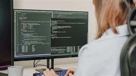 Free Stock Photo Of Software Developer Programming Code On Screen