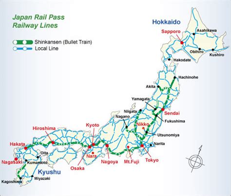 Bullet Train Japan Map Jr Pass Rail Line Map With Images Japan Rail Pass Map The