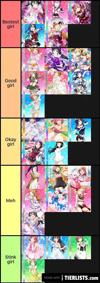 Love Live Girls Tier List