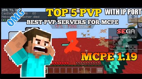 Top 5 Best Pvp Serversfor Mcpe 119 For Pvp Practice Youtube