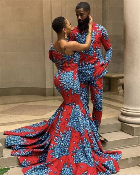 African Clothing For Couplesafrican Matching Outfits For Couplesafrican Couples Attirecouple