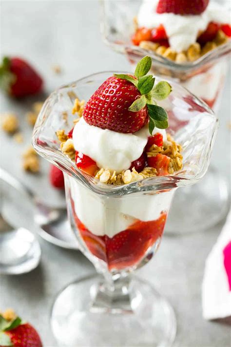 Easy High Protein Strawberry Parfait Recipe Healthy Fitness Meals