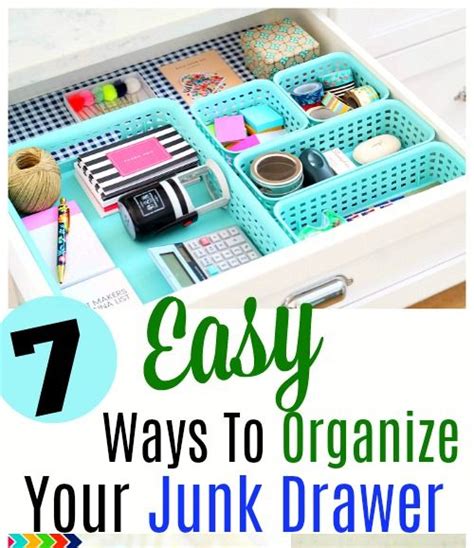 Junk Drawer Organization Ideas Junk Drawer Organizing