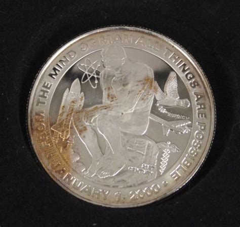 The us mint started issuing these 1 american dollar coins in 2007. 2000 Millennium Liberty Silver Dollar Coin
