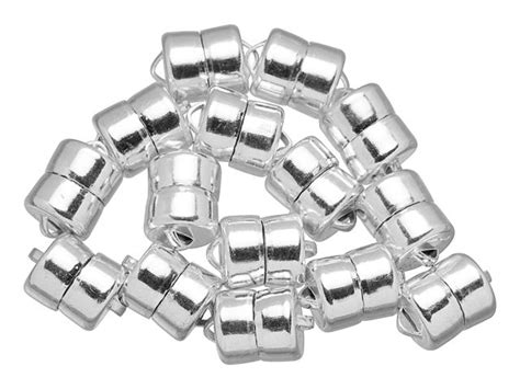 Mag Lok Crazy Strong Mm Silver Plated Magnetic Clasp Bulk Pack Magnetic Clasp Jewelry