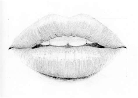 Drawing Realistic Lips Drawing Done By Watching A Tutorial Artist Forum In Lips Drawing