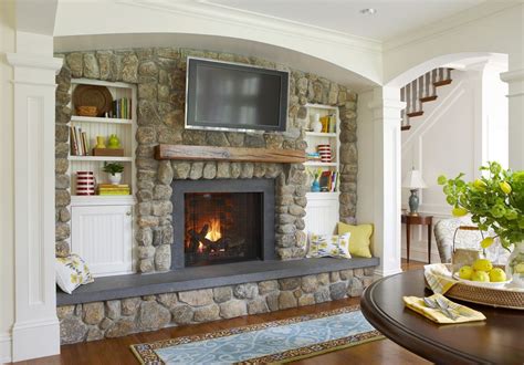 Fireplace Hearth Decor Tv Over Fireplace Fireplace Seating Brick