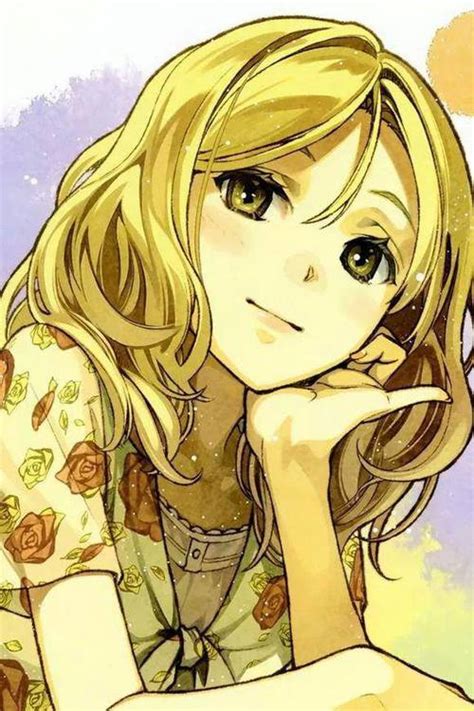 Image Anime Girl Blonde Hair Cute Dream