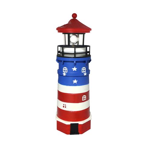 Best Solar Lighthouse Garden Statue With Rotating Light Home And Home