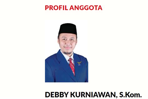 Profil Dan Biodata Debby Kurniawan Yang Diduga Anggota DPR Inisial DK Tengah Menjadi Sorotan